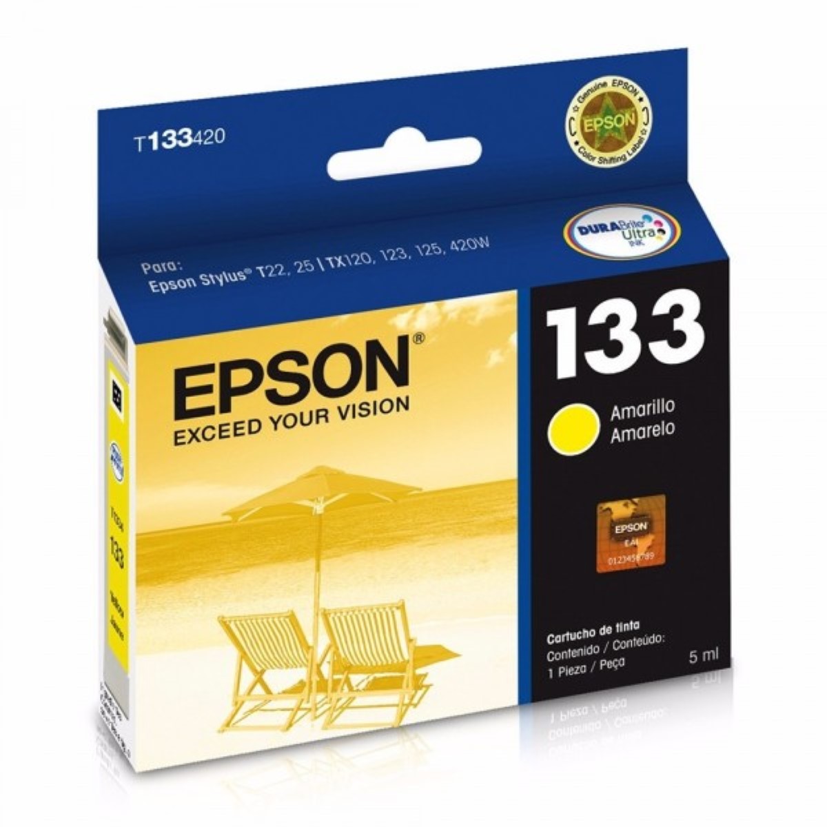 Cartucho Epson T133420 Amarillo Original