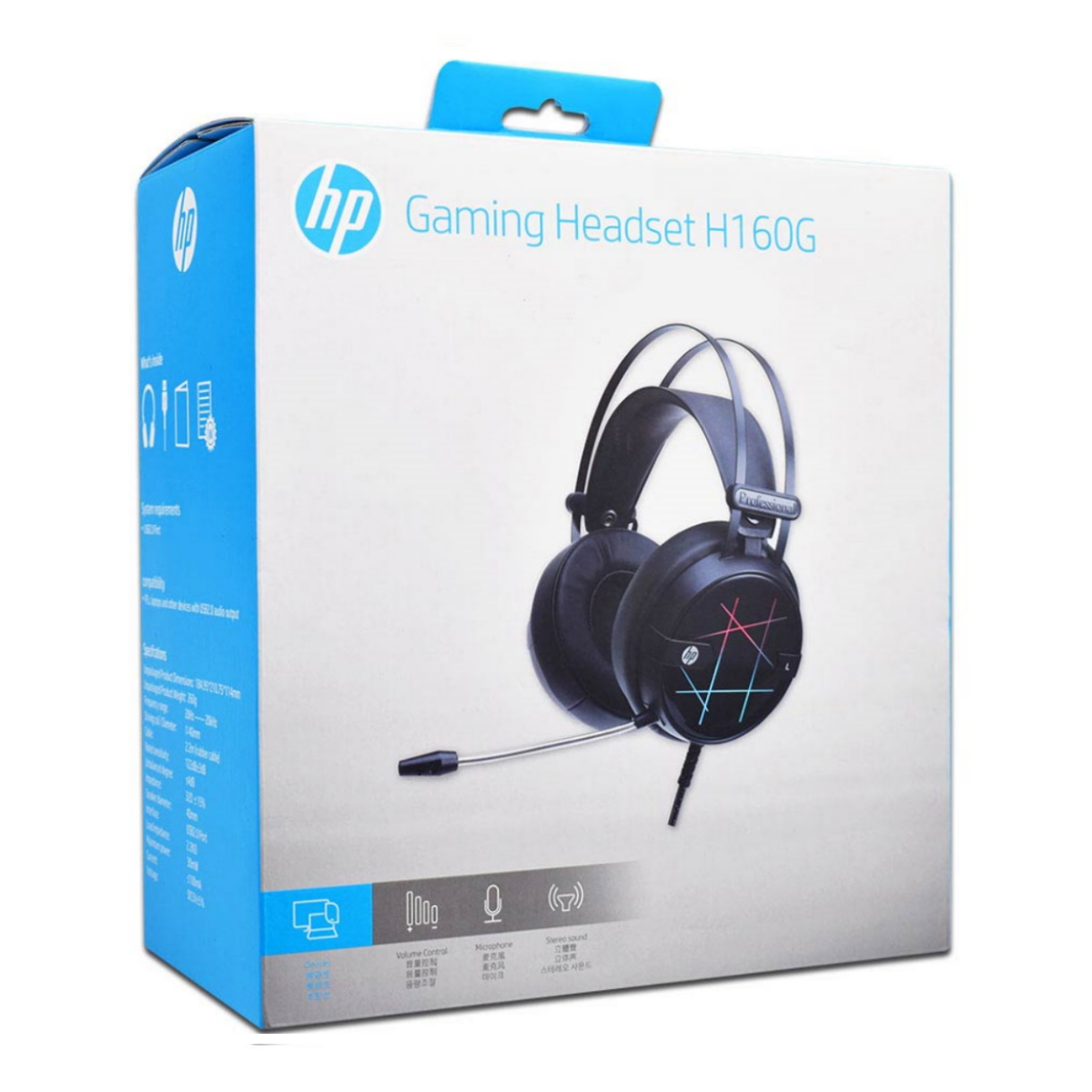 Auriculares Gamer Cable Vincha H160 Negro HP