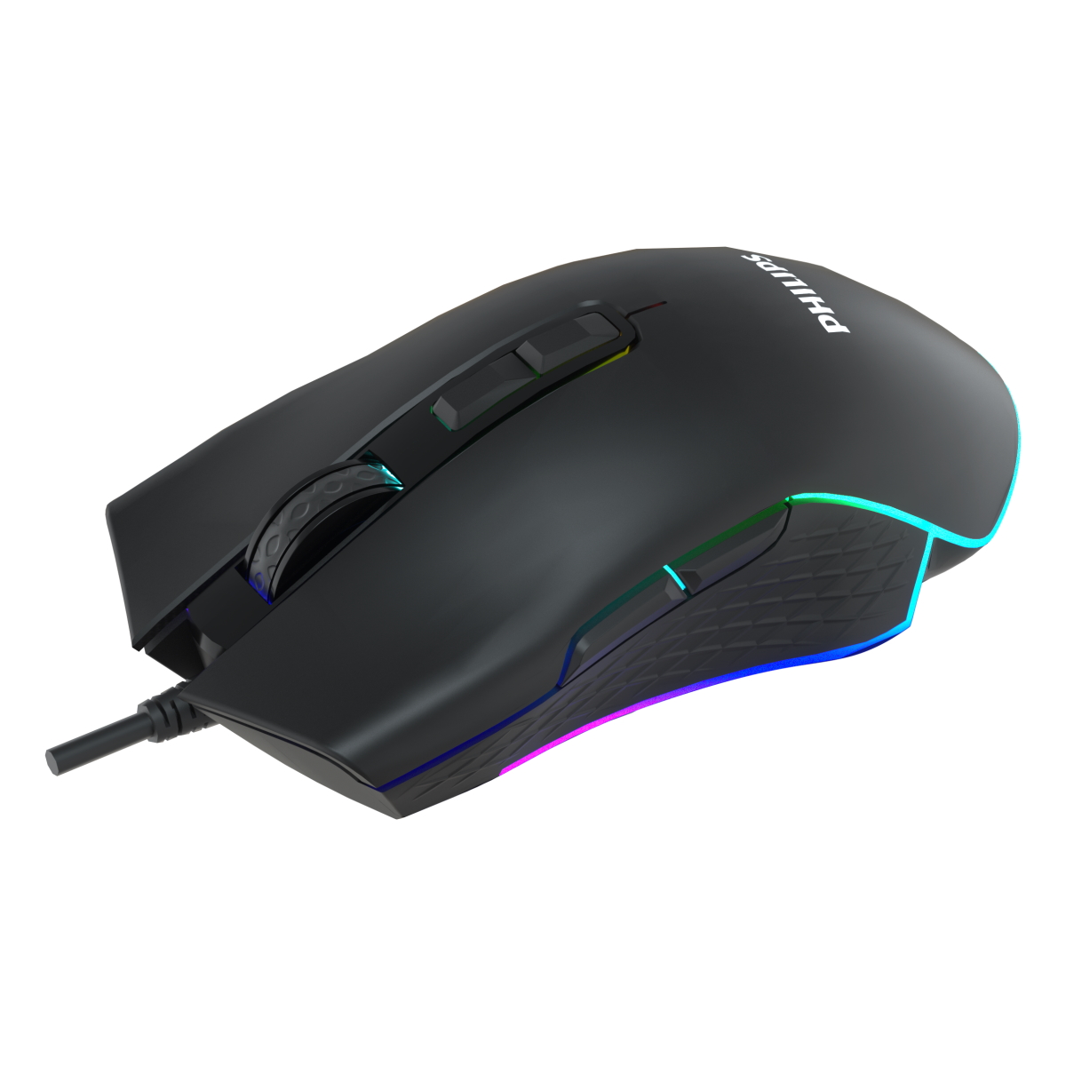 Mouse Gamer USB G201 RGB 1000 - 6400 DPI Philips