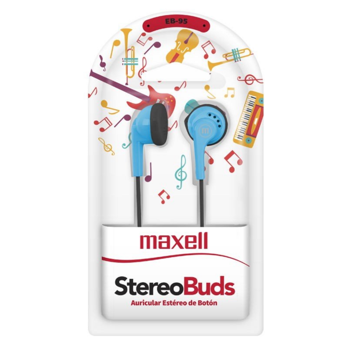 Auriculares Cable In Ear EB95 Celeste Maxell