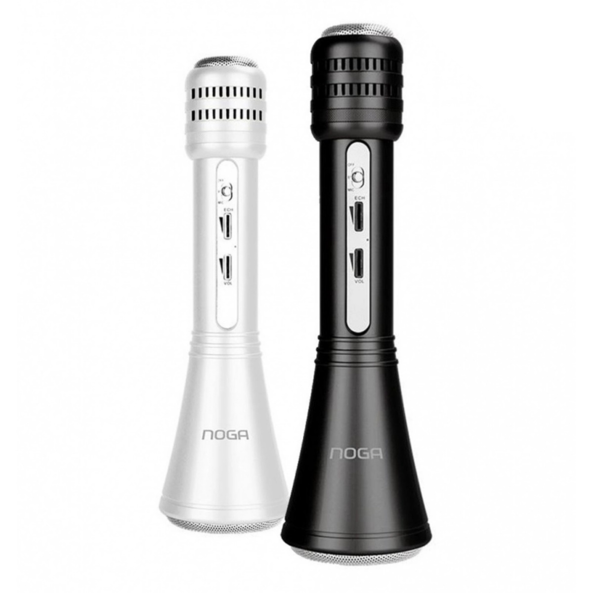 Microfono Bluetooth Karaoke Parlante Blanco Noga