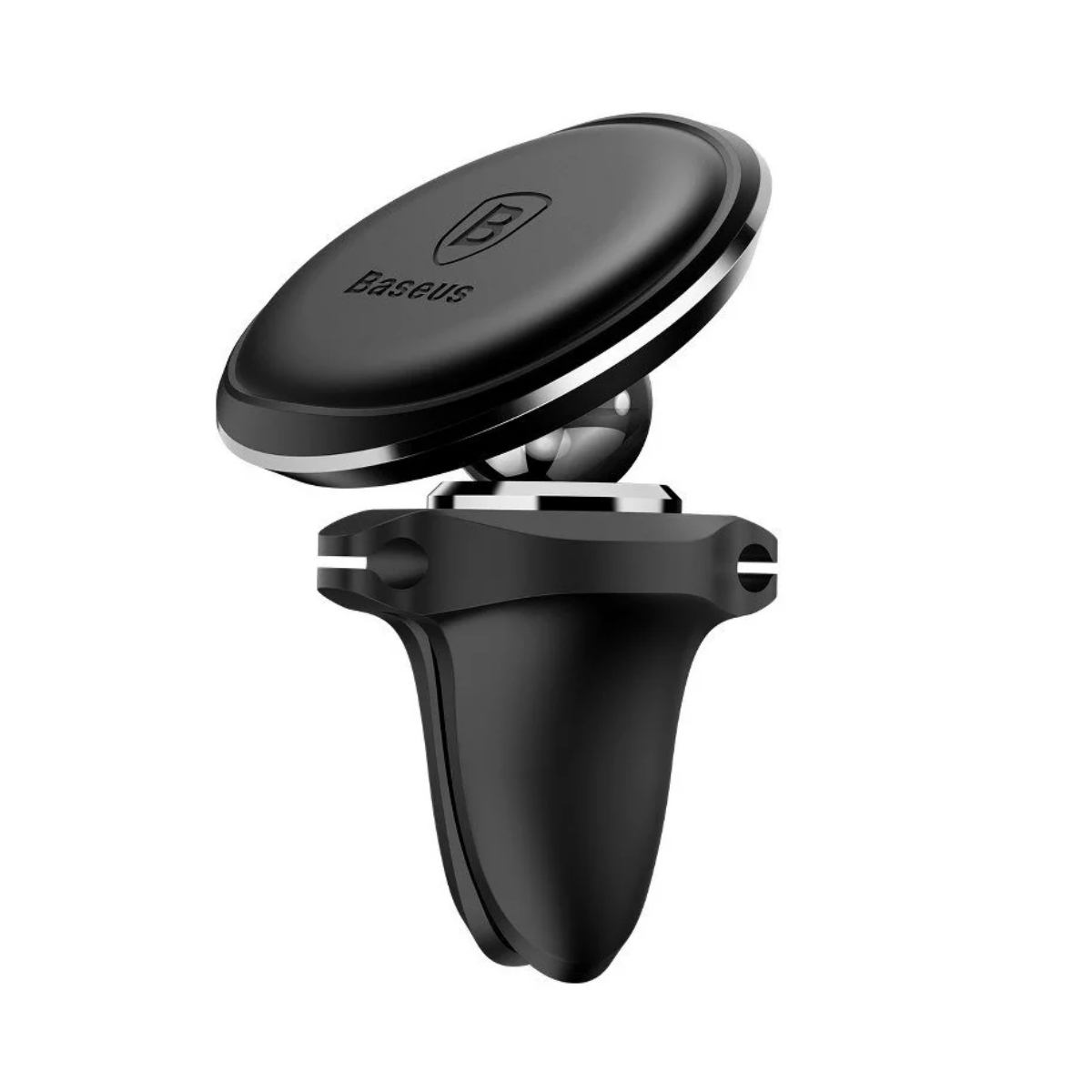 Soporte Celular Auto Magnetico Cable Clip Negro BaseUs