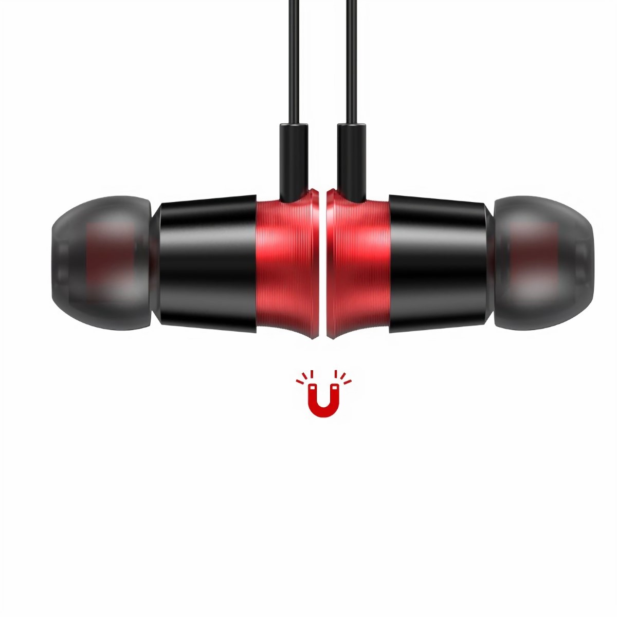 Auriculares Bluetooth In Ear Ngs-07-19 Rojo y Negro BaseUs