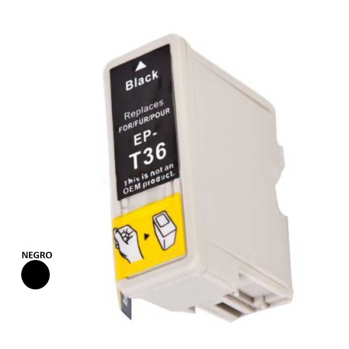 Cartucho Epson Alternativo T036 Negro Aqx