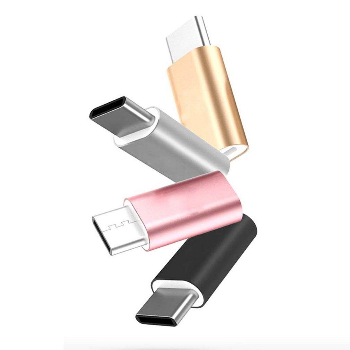 Adaptador MicroUSB H a USB C M Metal Ditron