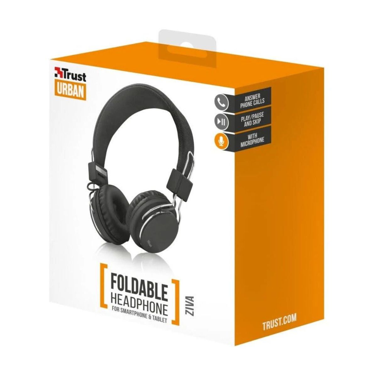 Auriculares Cable Vincha Ziva Negro Trust