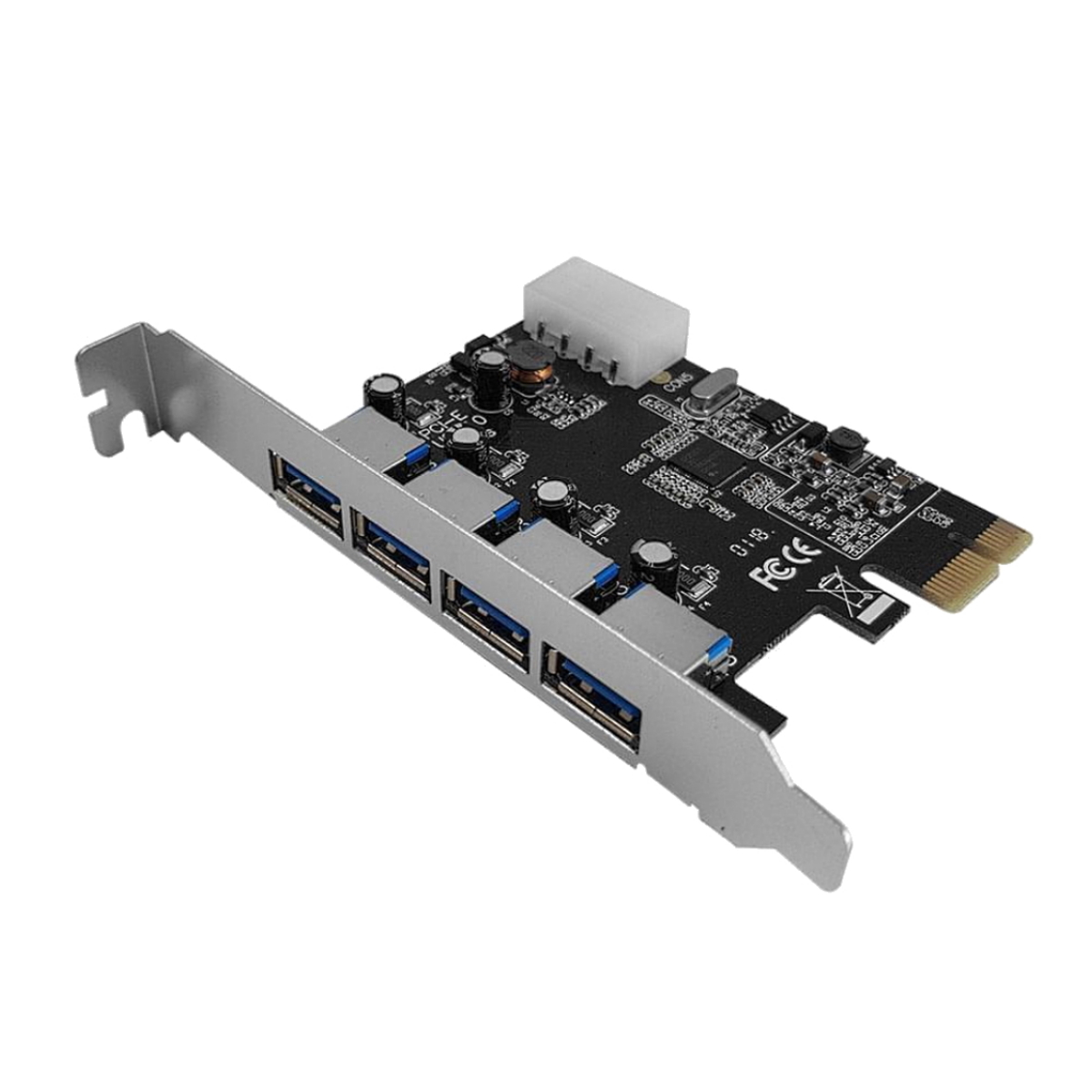 Placa PciE 4 Puertos USB 3.0 Nisuta