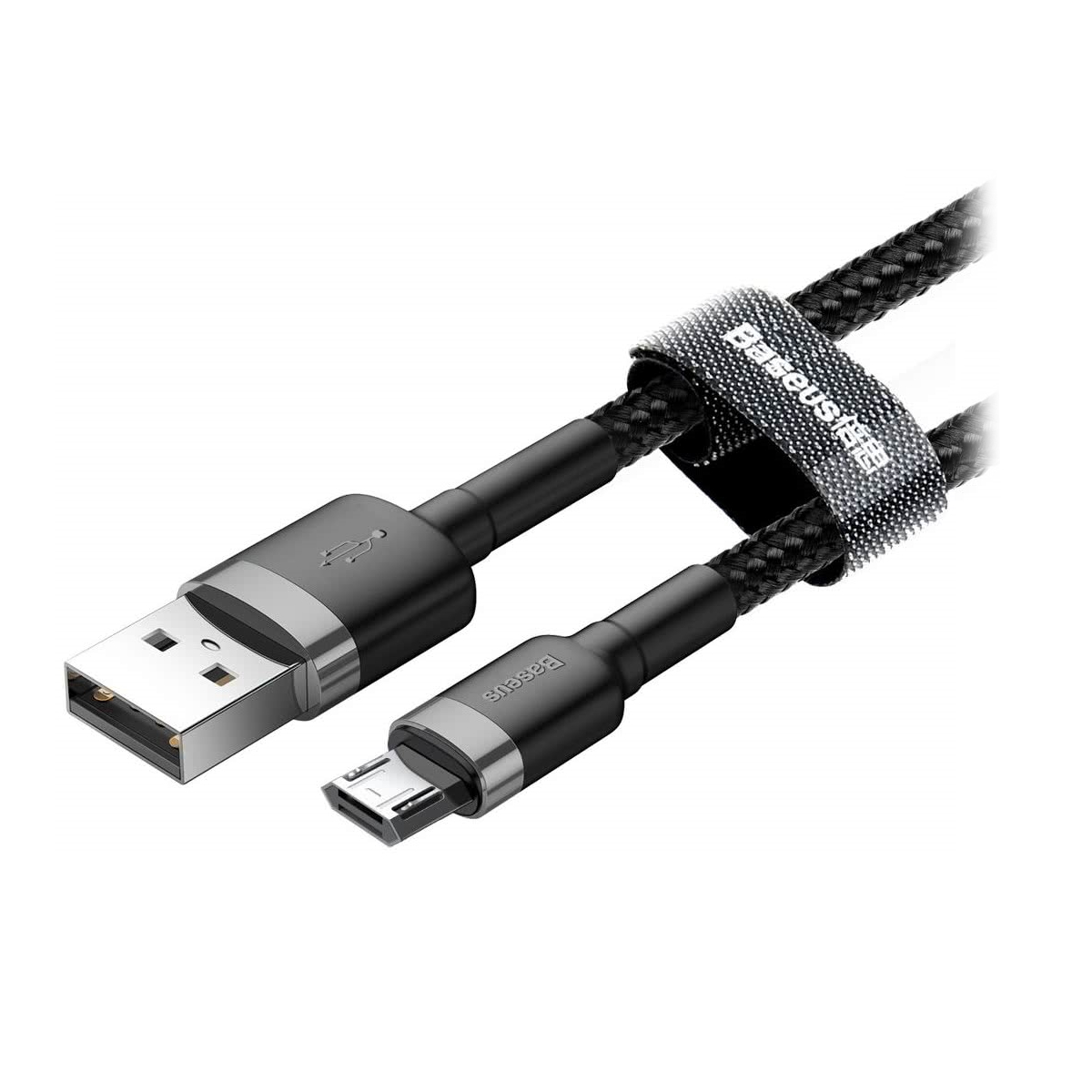 Cable MicroUSB a USB 1m Mallado 2.4A BaseUs