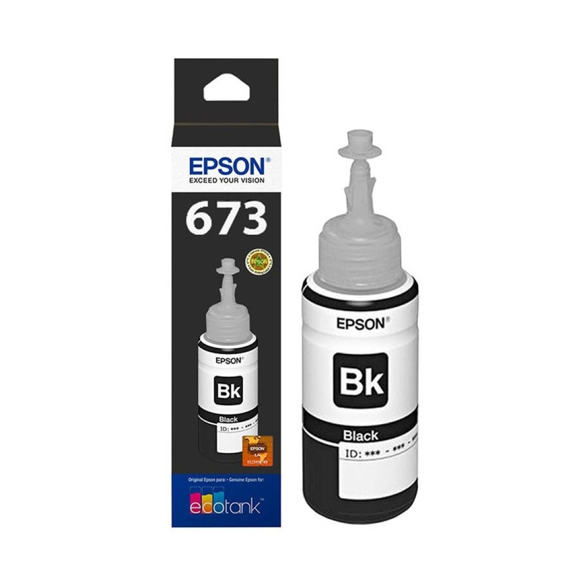 Tinta Epson L800 673 Negro Original