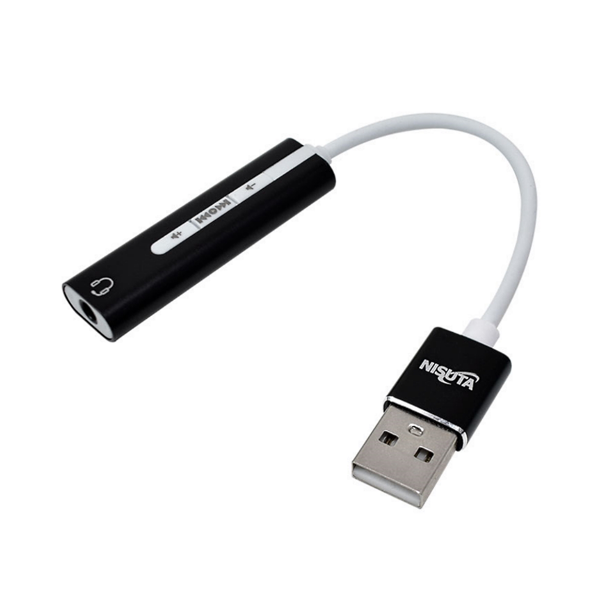Placa De Sonido USB Audio 1 conector 3,5mm audio/microfono Nisuta