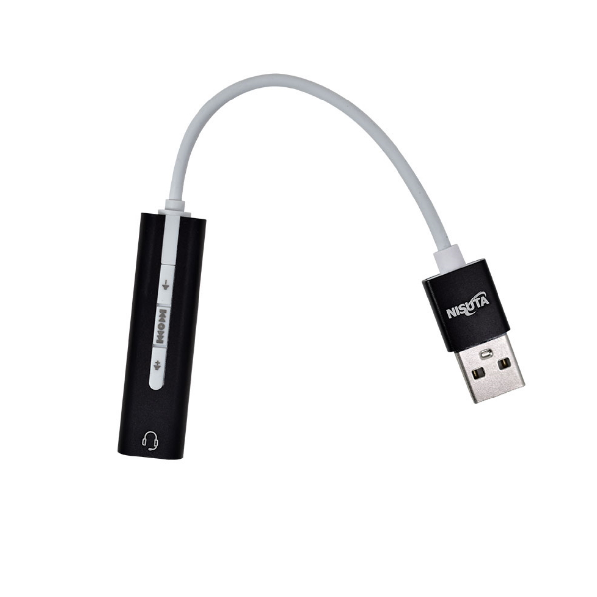 Placa De Sonido USB Audio 1 conector 3,5mm audio/microfono Nisuta