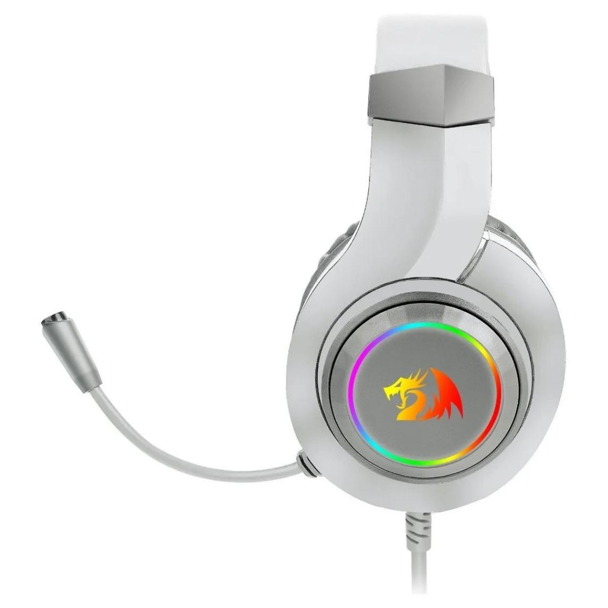 Auriculares Gamer Cable Vincha Hylas H260 RGB Blanco Redragon