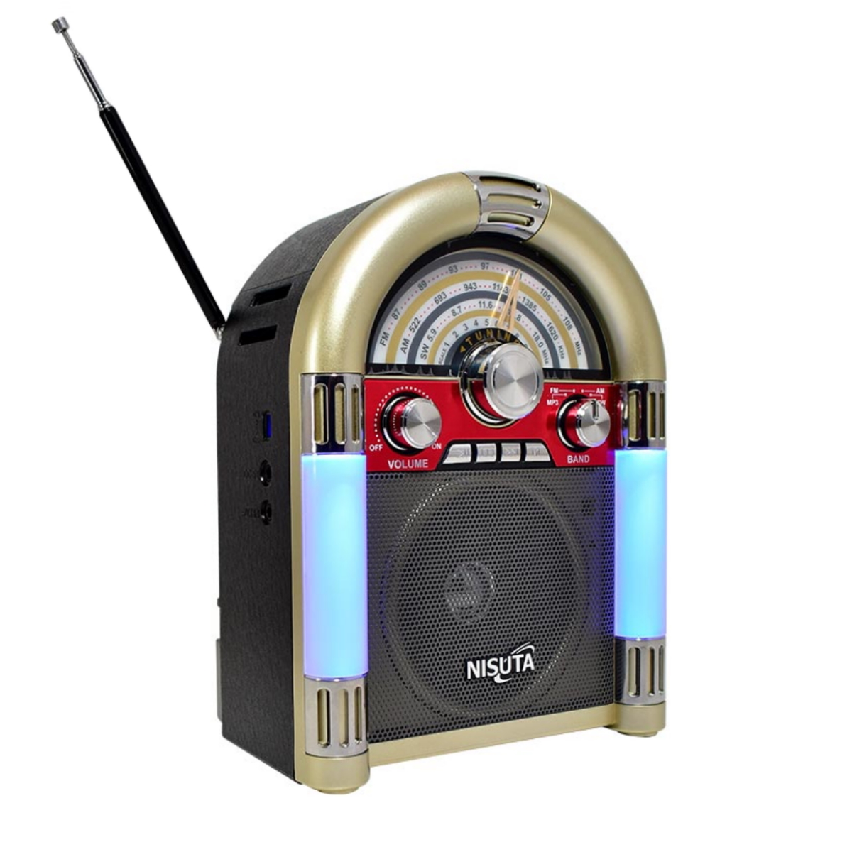 Parlante Bluetooth Radio Vintage Ns-RV20 Nisuta