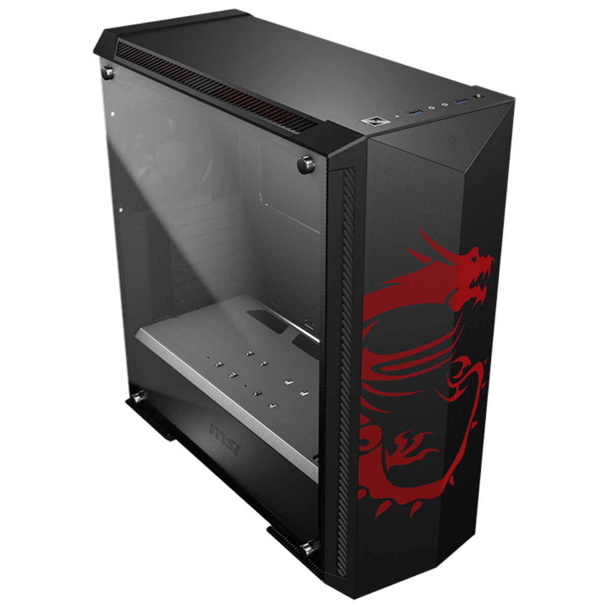 Gabinete Gamer MPG Gungnir 100D Black Vidrio Templado MSI