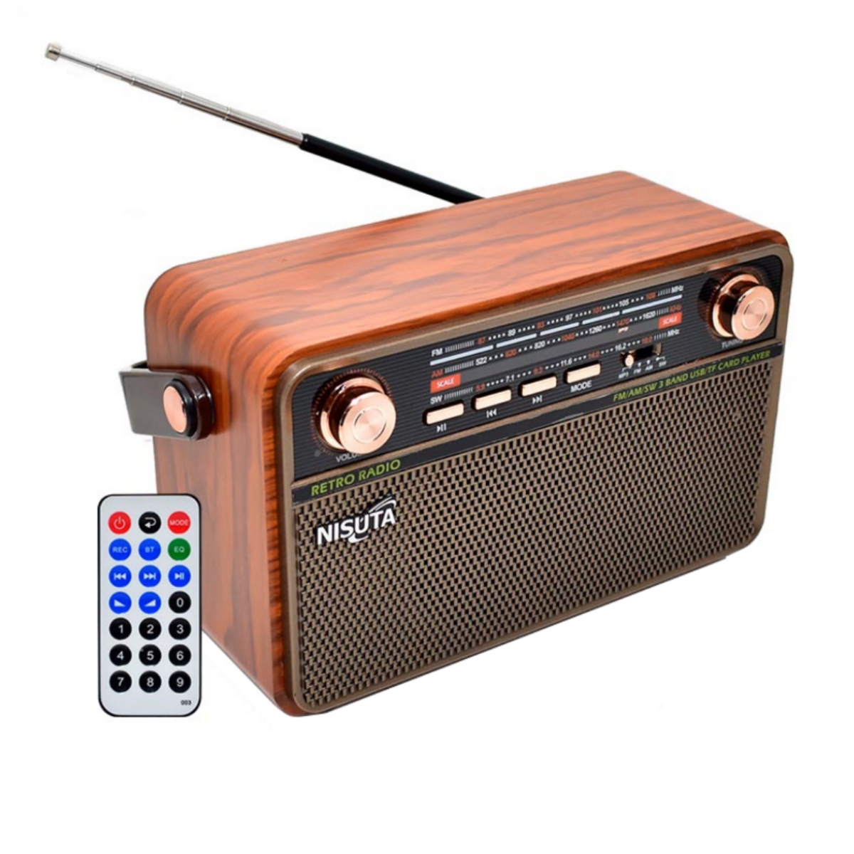 Parlante Bluetooth Radio Vintage Ns-Rv21 Nisuta