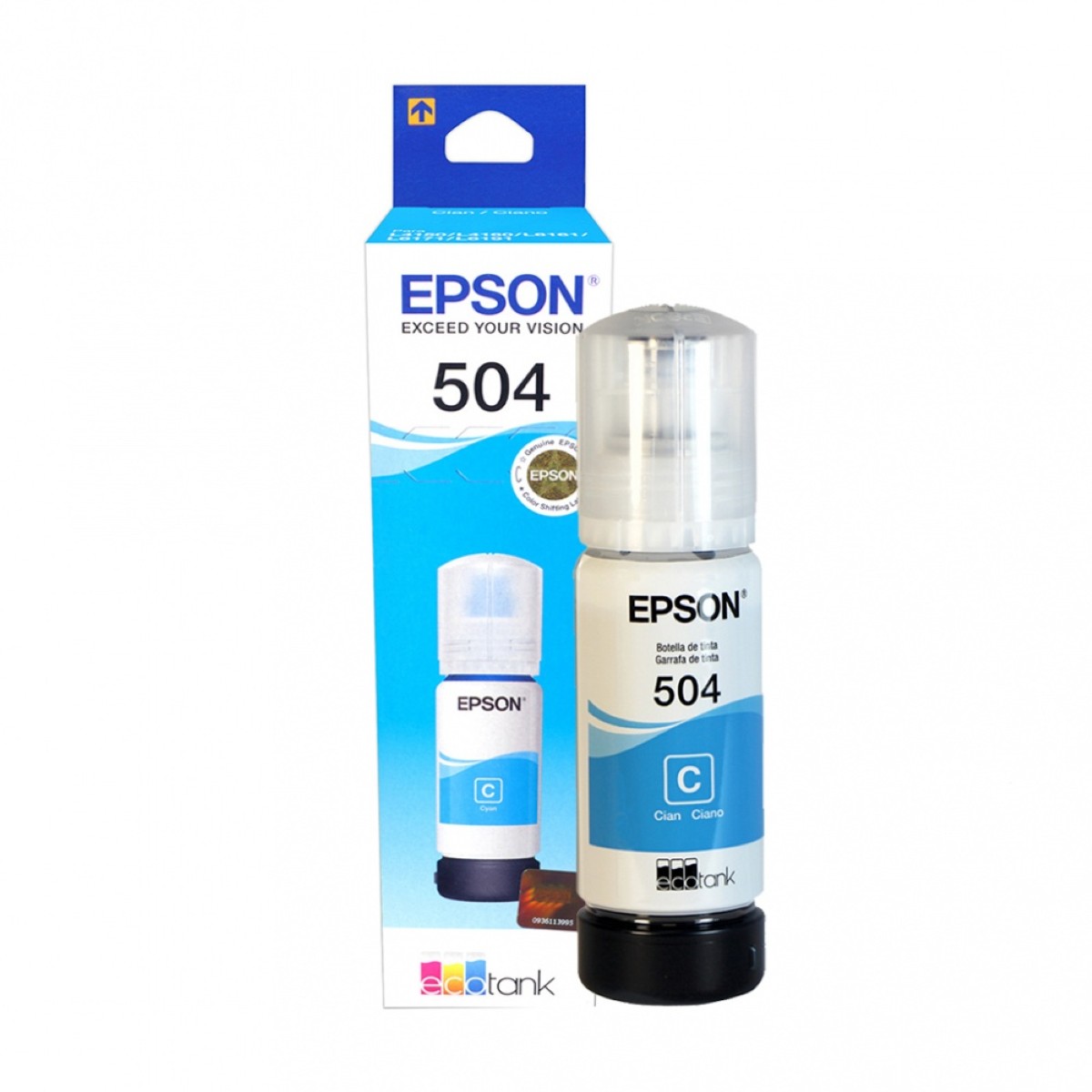 Tinta Epson L4150 504 Ecotank Cyan Original