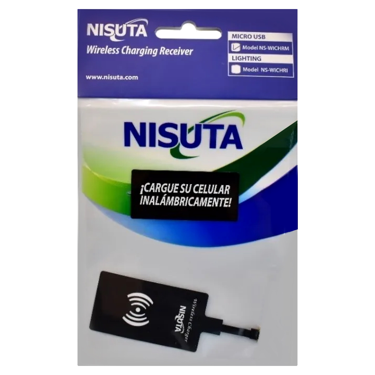 Receptor de Carga Inalambrica con Caja Recargable Nisuta