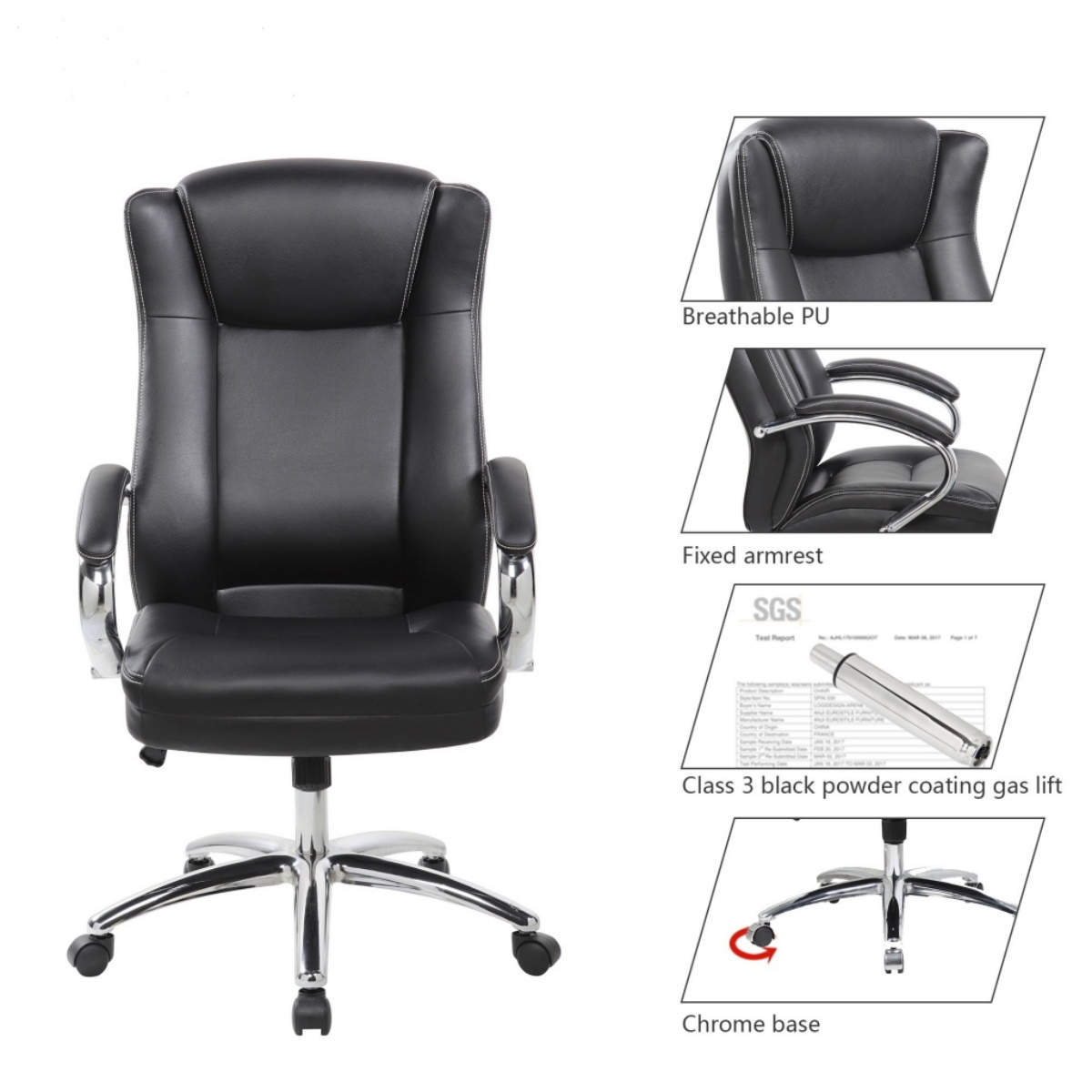 Silla Oficina RTC Boss Negra