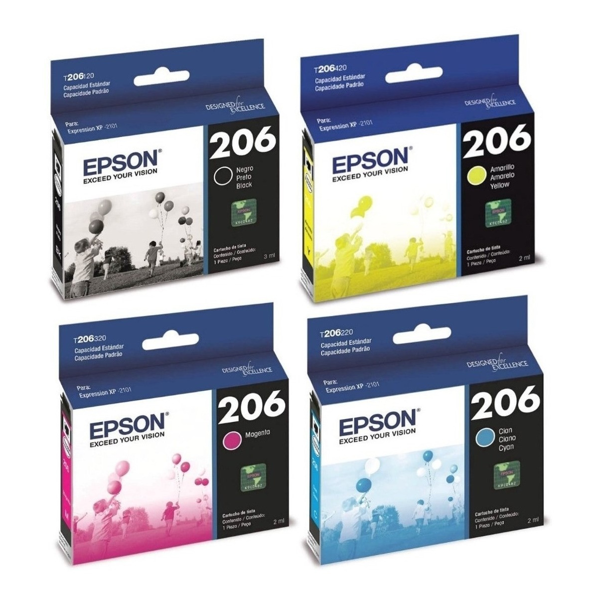 Cartucho Epson T206 Cyan Original