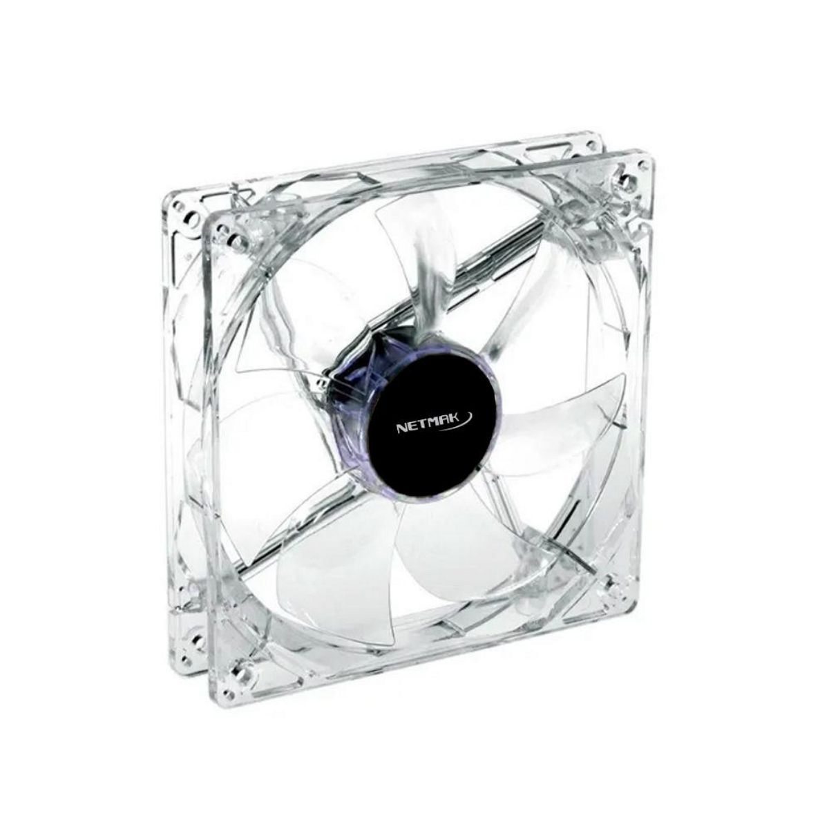 Cooler Gabinete 80x80mm Led Rojo NM-8025-T Netmak