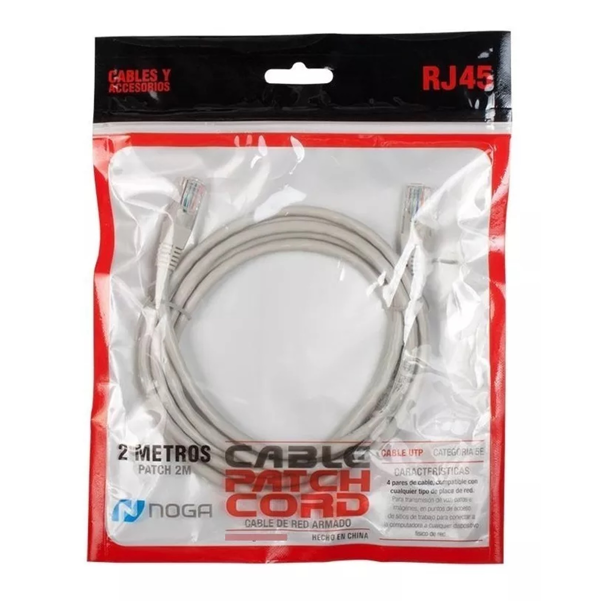 Cable De Red Utp 2m Cat 5 Noga