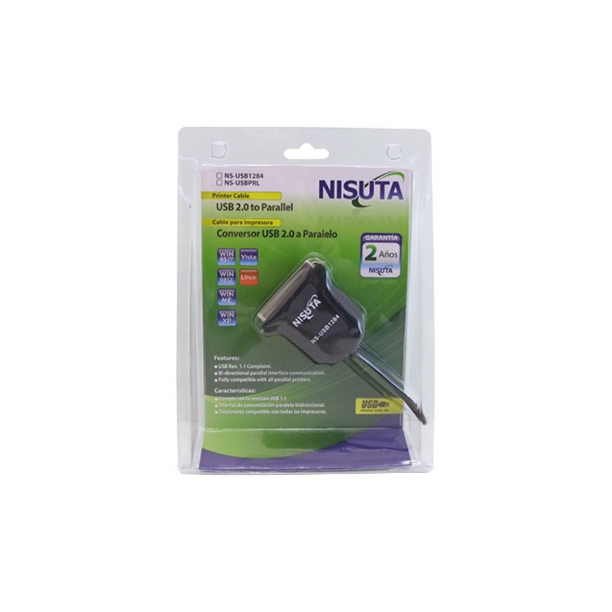 Conversor Usb A Centronic 36p Nisuta