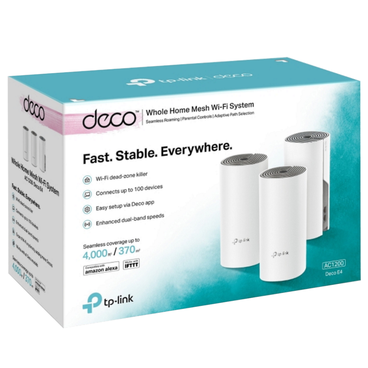 Sistema Wifi Deco E4 Pack 3 mesh Ac1200 Tp-Link