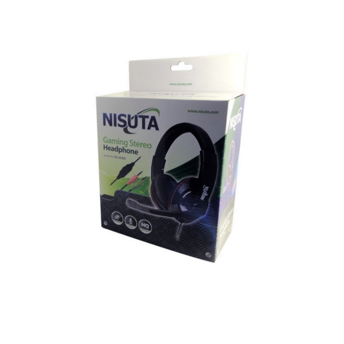 Auriculares Gamer Cable Vincha Ns-Au80 Negro Nisuta