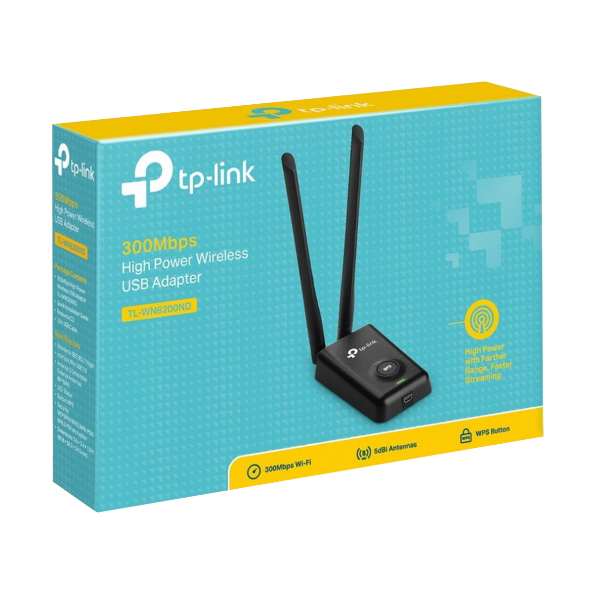 Placa Adaptador Wifi Usb Tl-wn8200nd 2 Antenas Tp-link