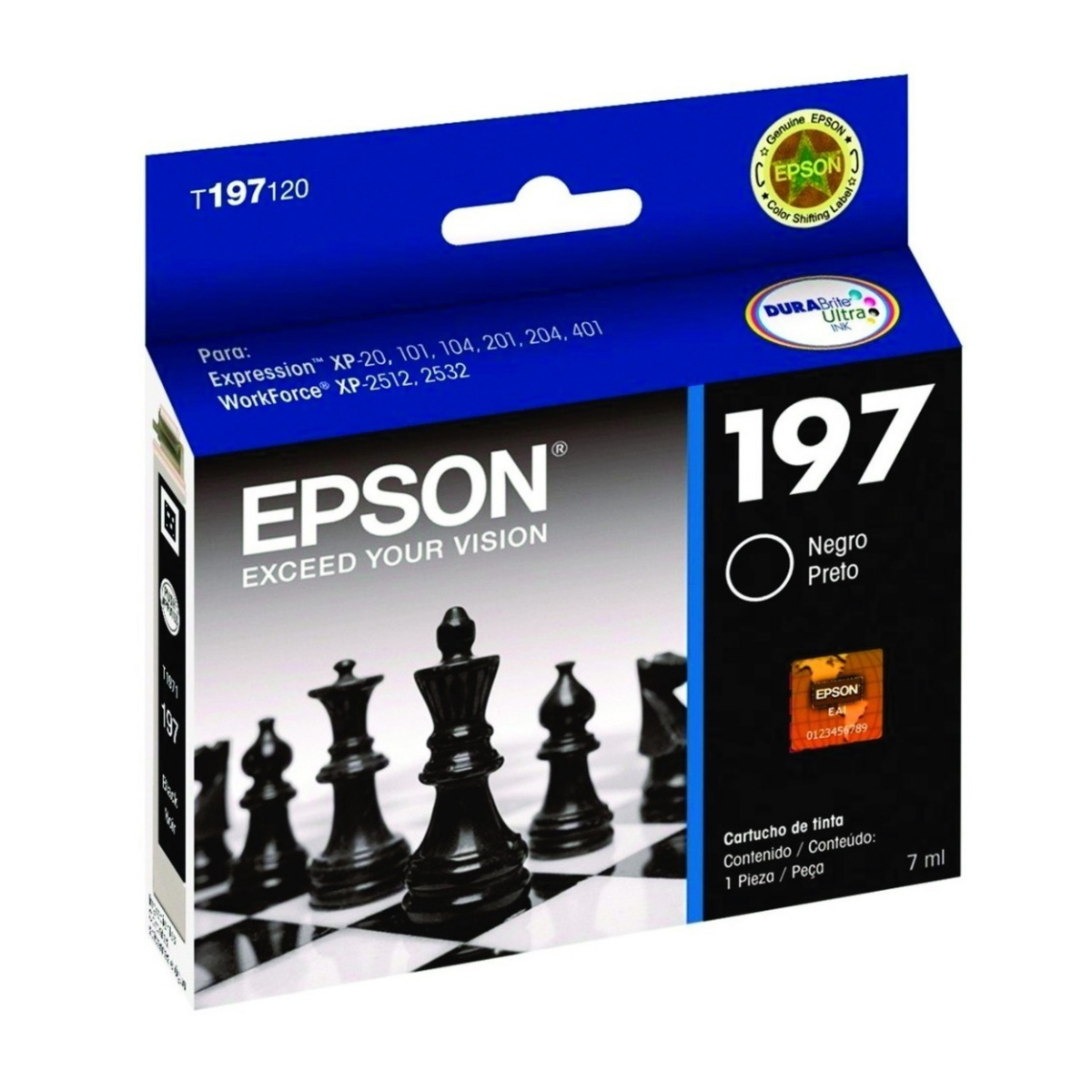 Cartucho Epson T197120 Negro Original