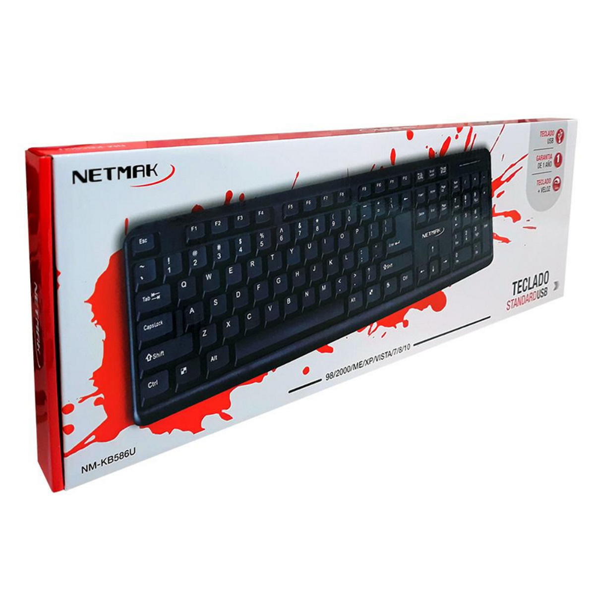 Teclado USB NM-KB586U Netmak