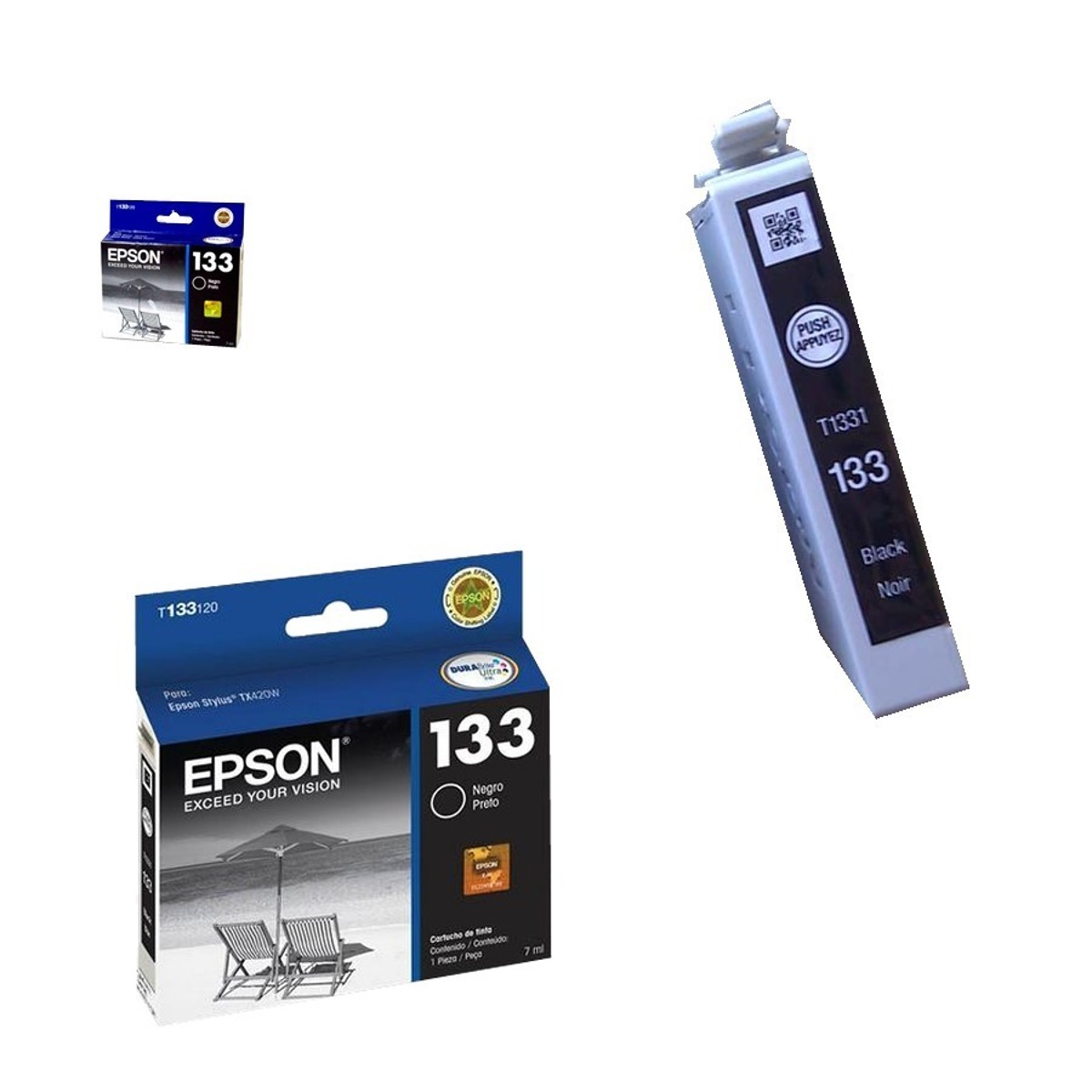 Cartucho Epson T133120 Negro Original