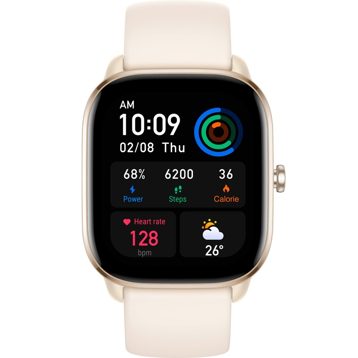 SmartWatch GTS 4 Mini Moonlight White Amazfit Lang Tecnologia