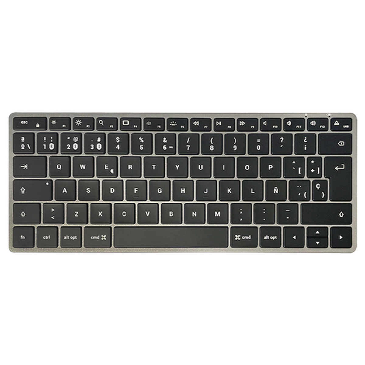 Teclado Bluetooth X1 Retroiluminado Gris/Negro Satechi