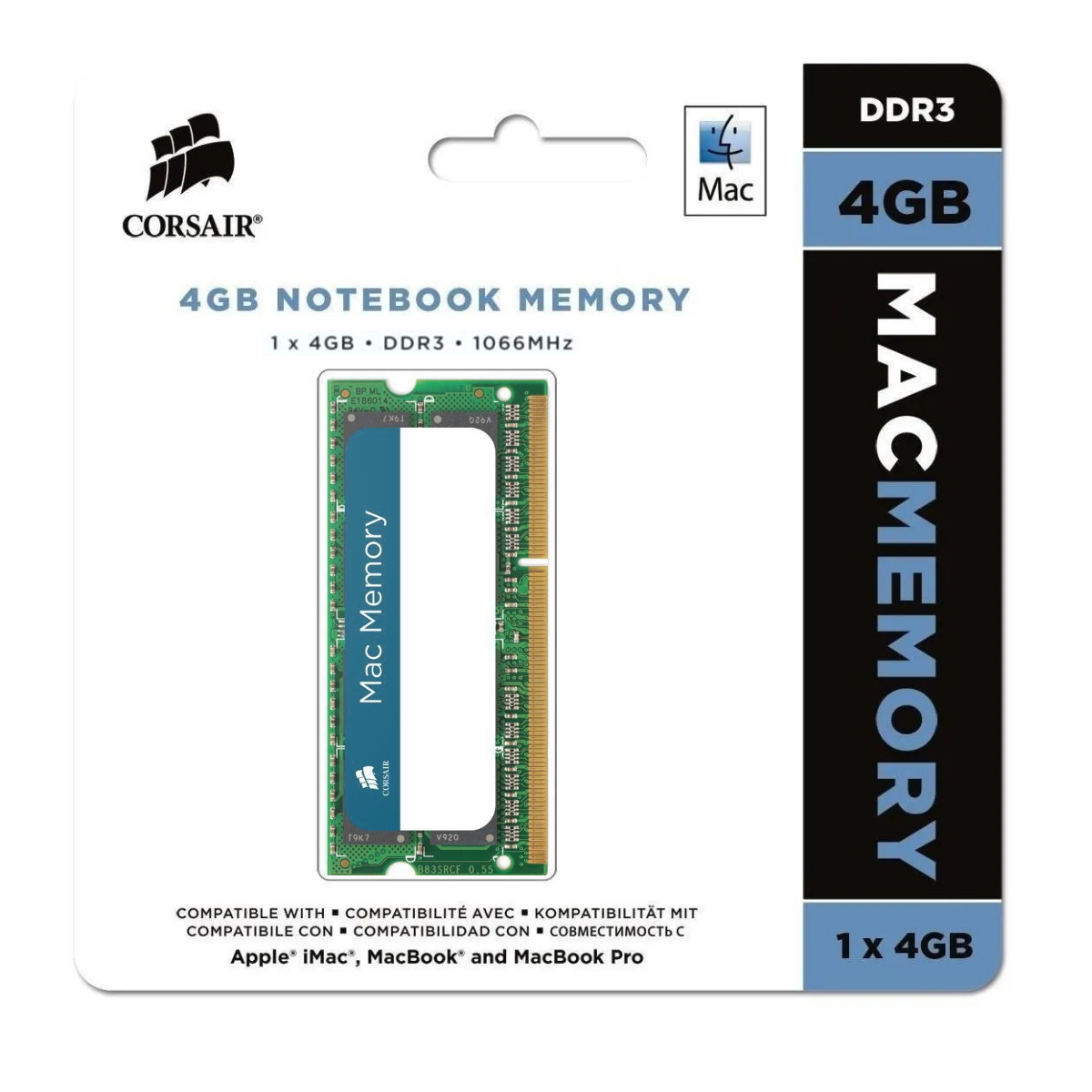 Memoria Ram Macbook Sodimm DDR3 4Gb 1066Mhz 1.5V Corsair