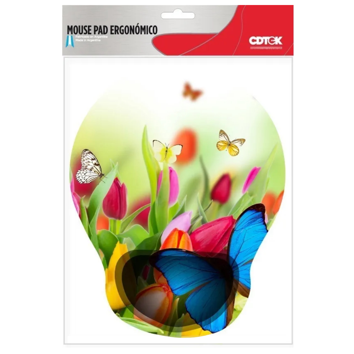 MousePad Gel Estampado Flores CdTek