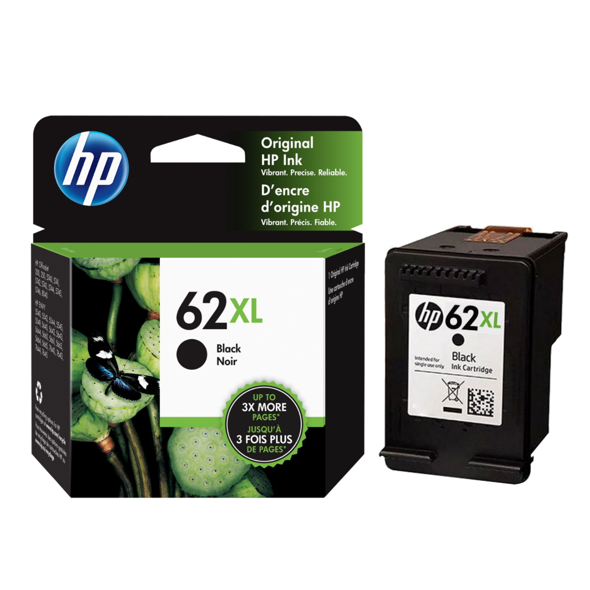 Cartucho HP 62XL Negro Original