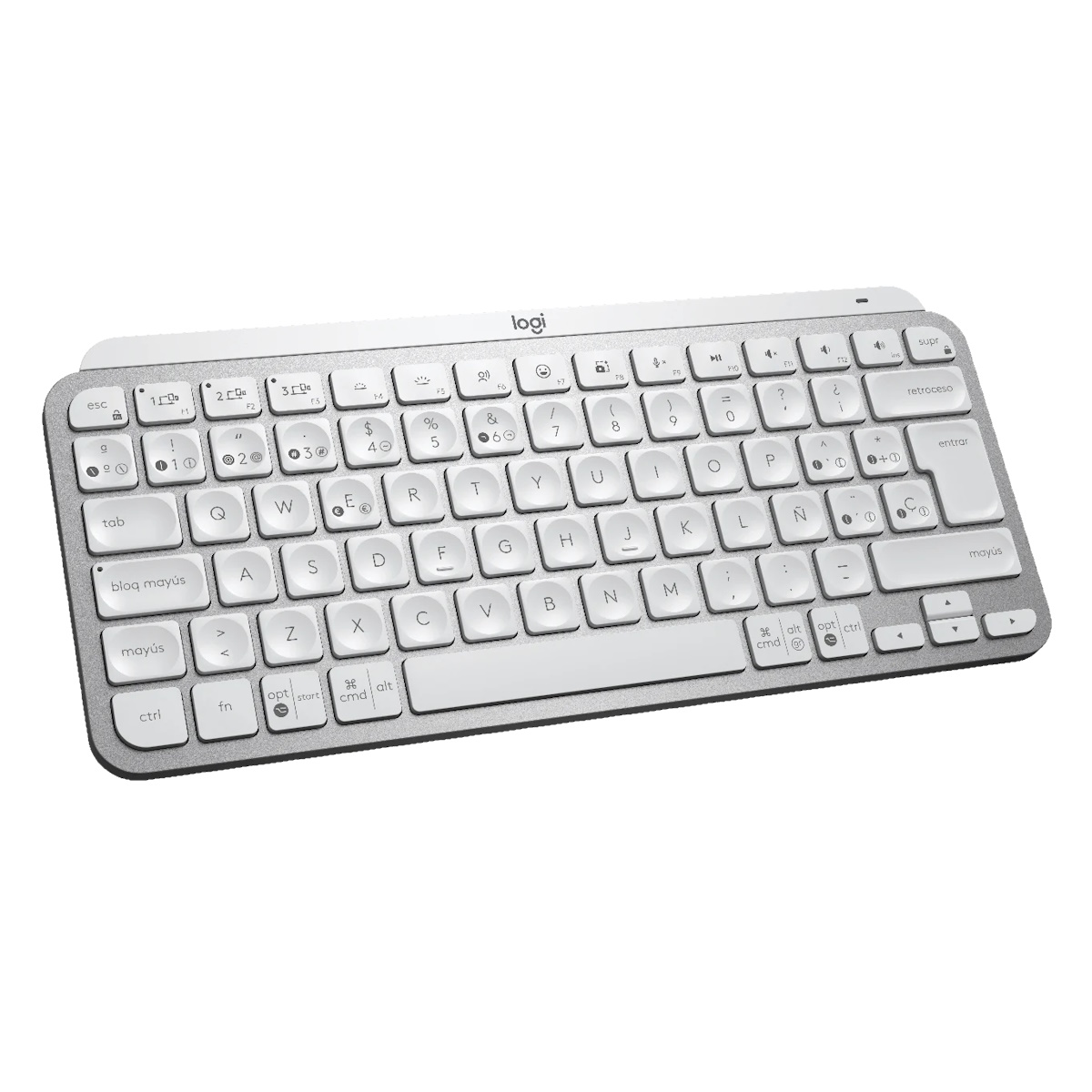 Teclado Bluetooth Retroiluminado MX Keys Mini Gris Claro Logitech