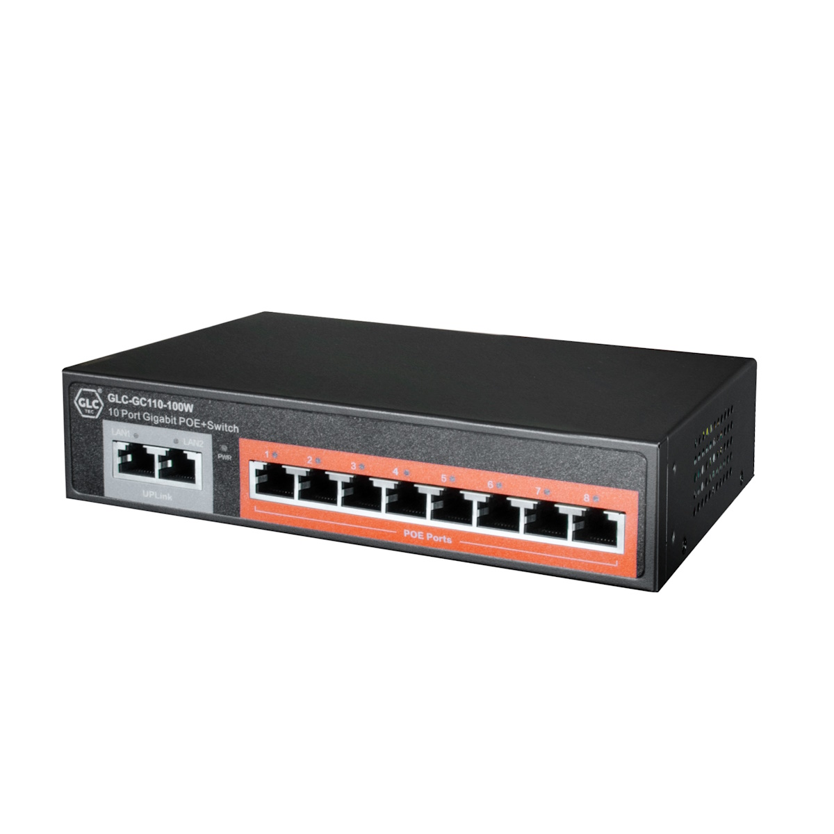 Switch 10 Puertos (8 POE) GC110-100W GLC