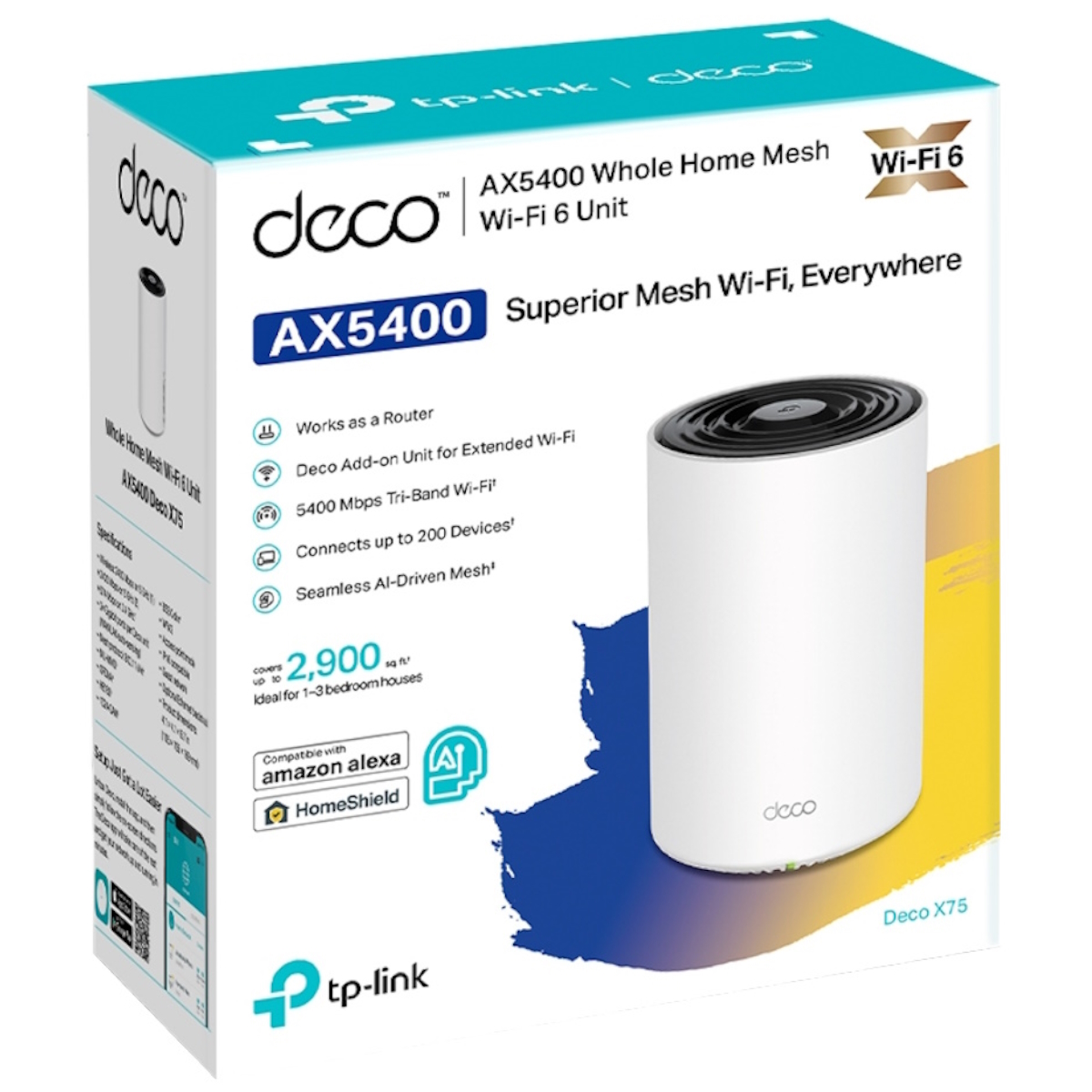 Sistema Wifi Deco X75 Pack 1 Mesh AX5400 Tp-Link