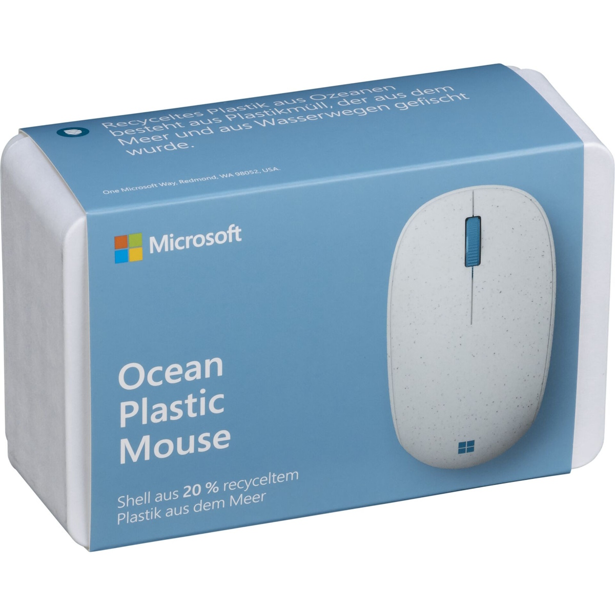 Mouse Bluetooth Ocean Plastic Blanco Microsoft