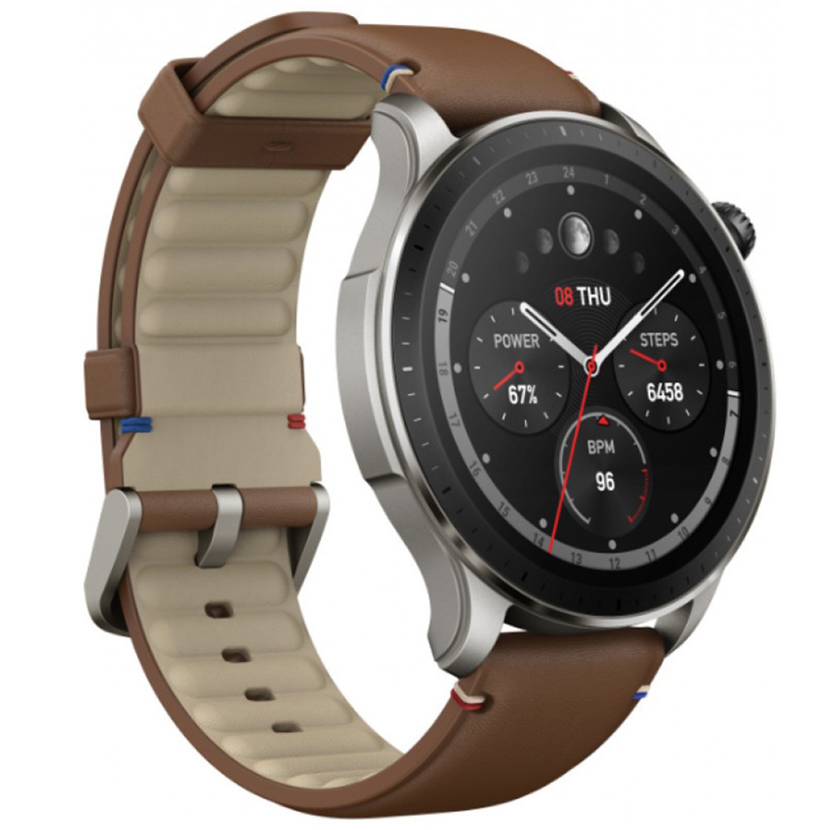 SmartWatch GTR 4 Vintage Brown Leather Amazfit