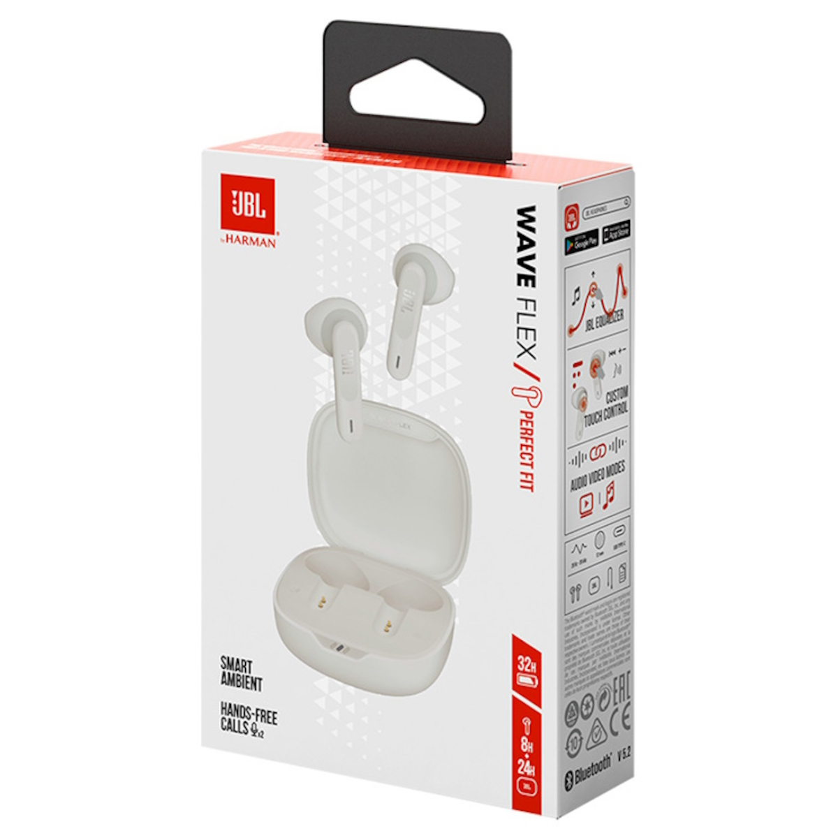 Auriculares Bluetooth In Ear Wave Flex Blanco Jbl Lang Tecnologia