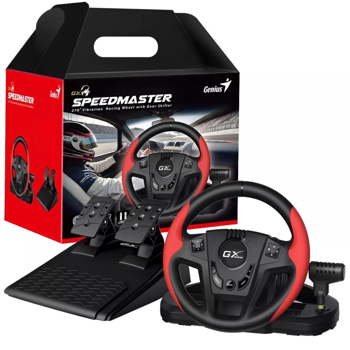 Volante + Pedales SpeedMaster Genius