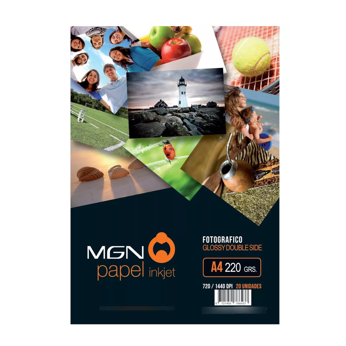 Resma De Papel Fotografico A4 220GR Doble Faz Magna