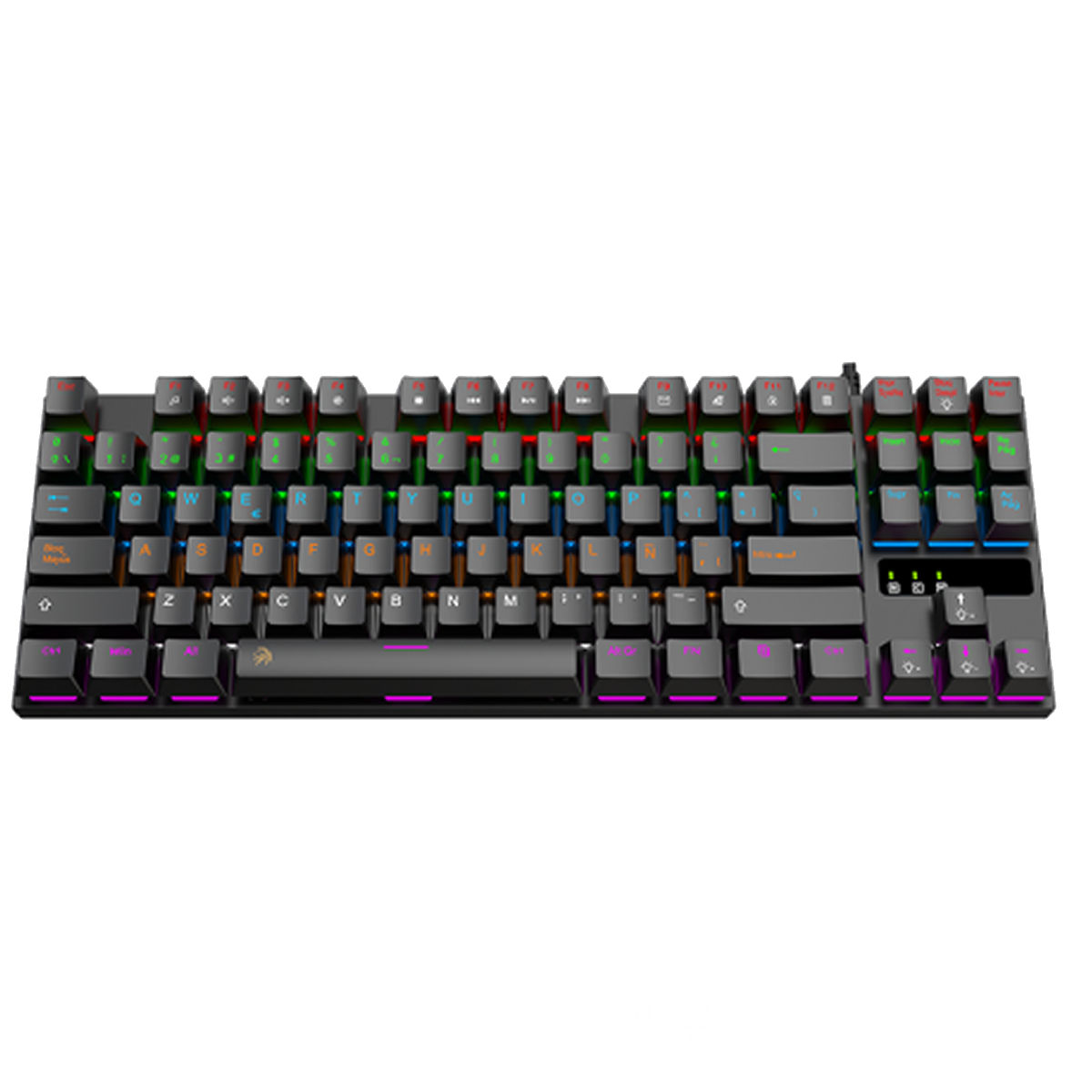 Teclado Mecanico Gamer Dark NM-SKILL Negro Retroiluminado Netmak