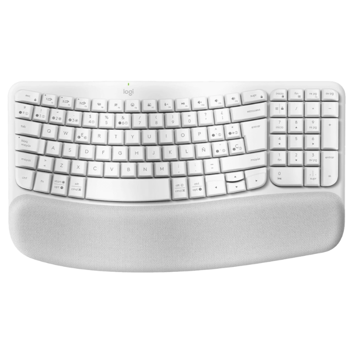 Teclado Inalámbrico Wave Keys Blanco Español Logitech