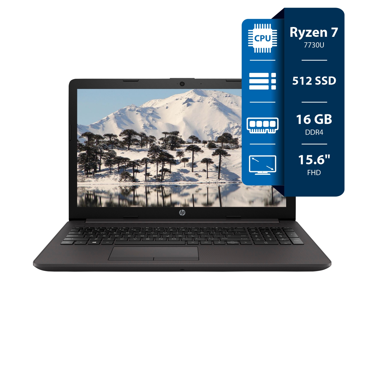Notebook HP 255 G10 Ryzen 7 7730U - 16GB - 512SSD - FHD 15,6