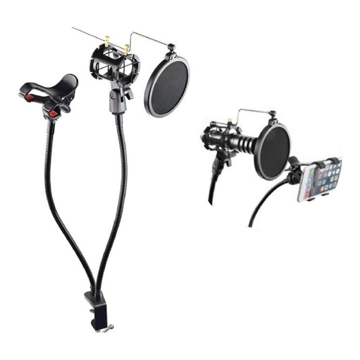 Soporte Celular y Microfono Con Filtro Para Mesa GM-4043 Skyway