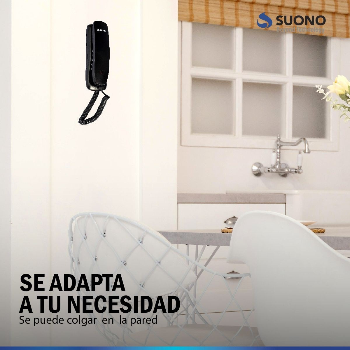 Telefono Linea Fijo Negro Suono